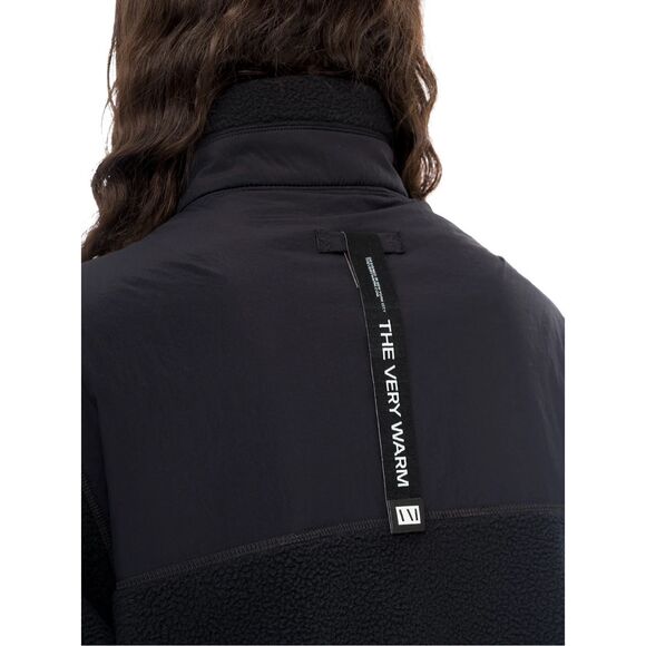 The Very Warm $225 Fleece Pullover jacket Black small NWT - Picture 4 of 14